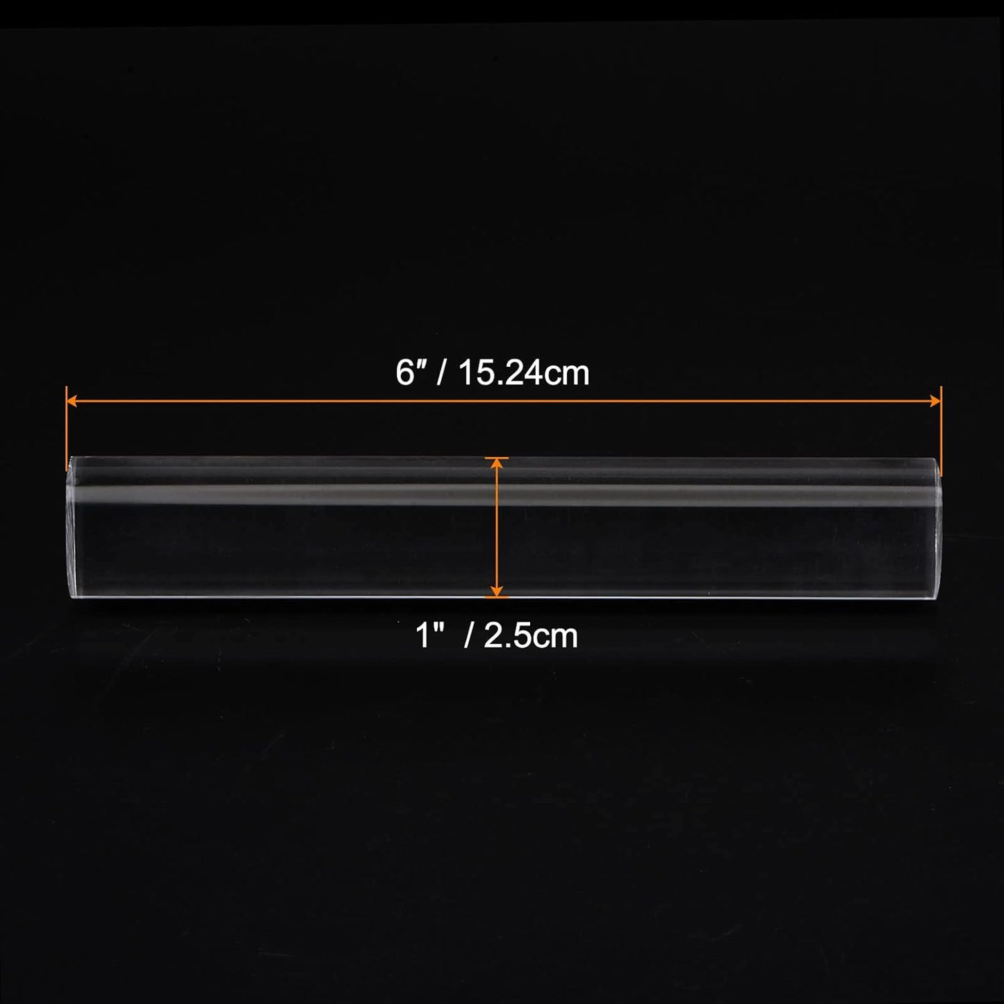 HARFINGTON Acrylic Clay Roller 6 Inch x 1 Inch Solid Non-Stick Plastic Round Tube Roller Polymer Clay Rod Fondant Rolling Pin for Shaping, Sculpting, Modeling DIY Crafts, Transparent