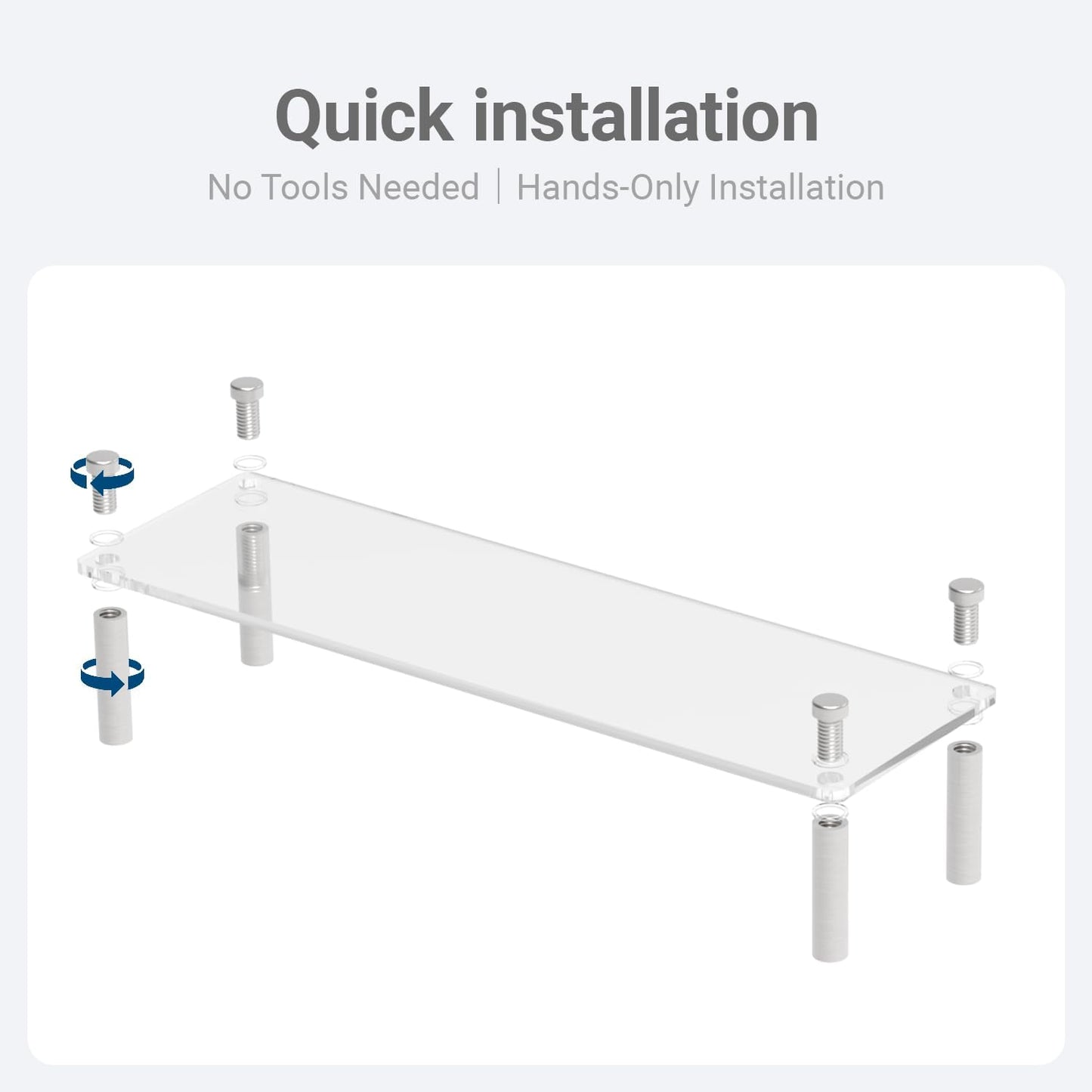 Acrylic Riser, Display Stand Clear Shelf for Cupcake Food Desserts Holder Cosmetic Products Tabletop Use and More (Small)