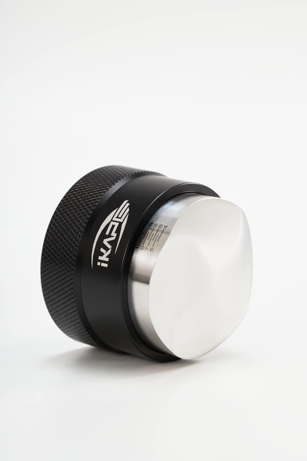 IKAPE Coffee Products, 53MM Coffee Distributor, Gravity Adaptive Espresso Distributor Fits All 54MM Espresso Portafilter, Compatible with 54MM Breville Bottomless Portafilter (Black)