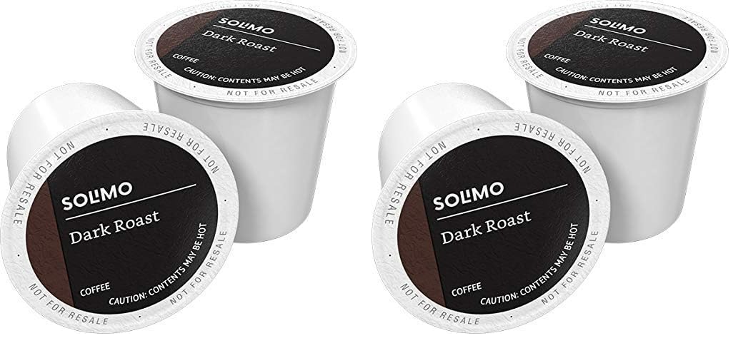 Amazon Brand - Solimo Coffee Pods, Dark Roast, Compatible with Keurig 2.0 K-Cup Brewers, 24 Count (Pack of 2)