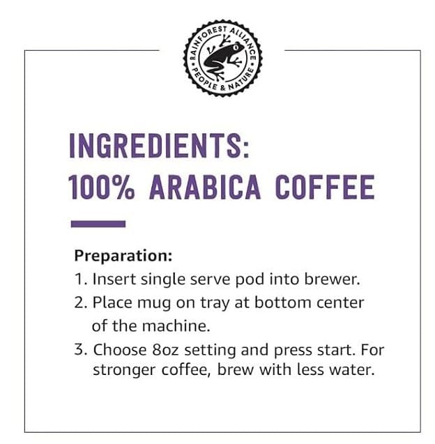 Amazon Brand - Solimo Light Roast Coffee Pods, Compatible with Keurig 2.0 K-Cup Brewers, Hazelnut Flavored, 100 Count (Pack of 1)