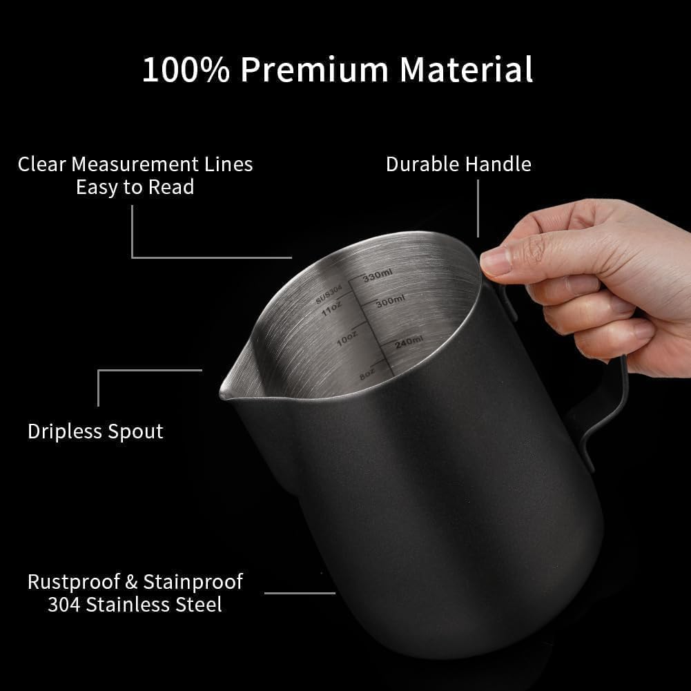 22 PCS Espresso Accessories Kit，58mm Coffee Tamper Set ，Barista Kit， - with Frothing Pitcher，WDT Tool，Stirrer，Tamper Mat ，Coffee Stencils，Latte Art Pen