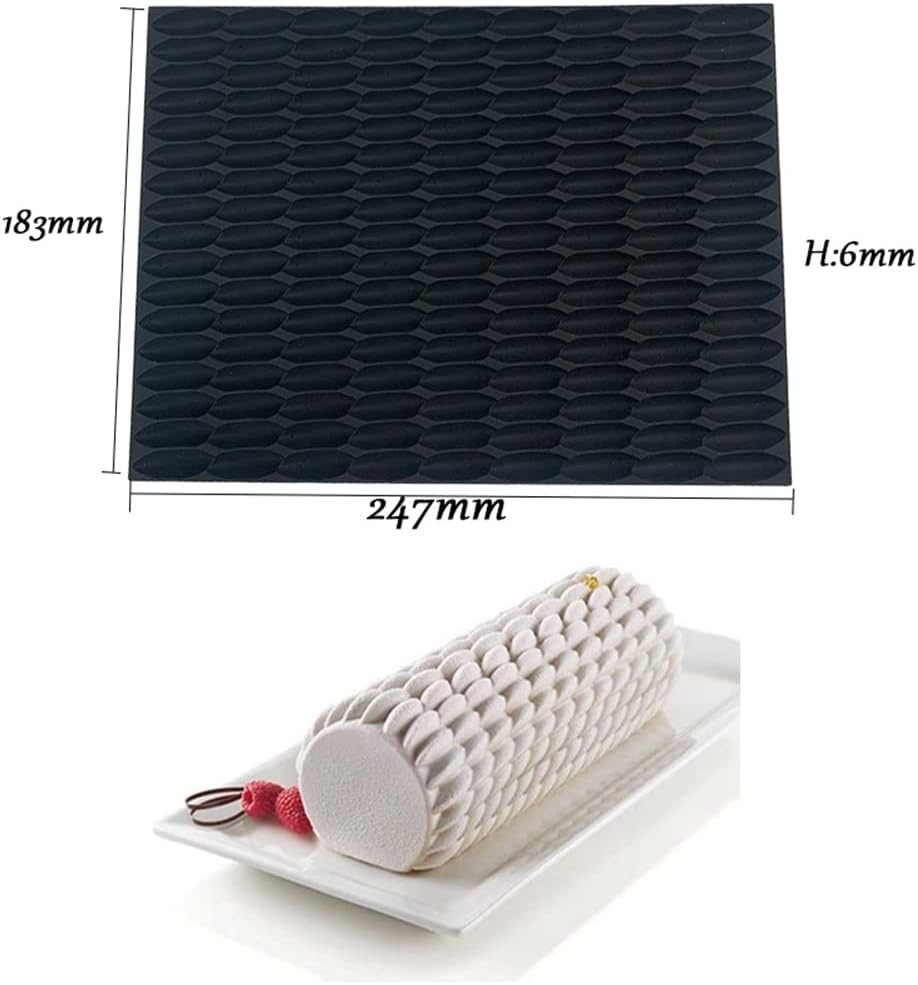 Generic Silicone Swiss Cake Mould Cake Mold Silicon Fondant Mat Impression Lace Moulds