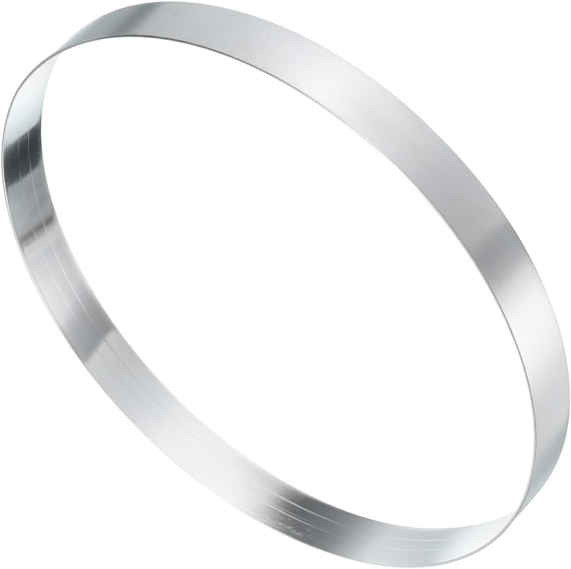 HARFINGTON Round Cake Ring 7.87 x 1 Inch Seamless Stainless Steel Pastry Mousse Dessert Ring Mirror Coating for Baking Cooking English Muffins Crumpet Making Tool