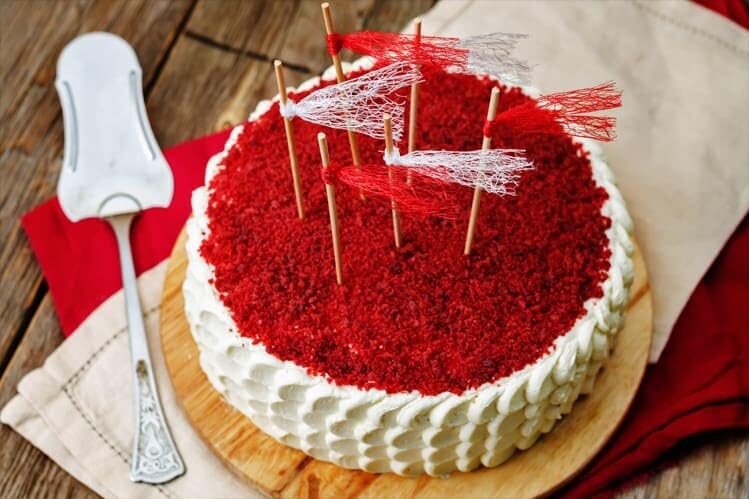 A Blend Above Red Velvet Cake Mix - No-Bake Desserts, All Natural, Vegan, Gluten Free, No MSG - Instant Dessert Mix, Fruit Dip, Bagel Topping, Frosting, Cheesecake Filling - Makes 16 Oz (Pack of 3)