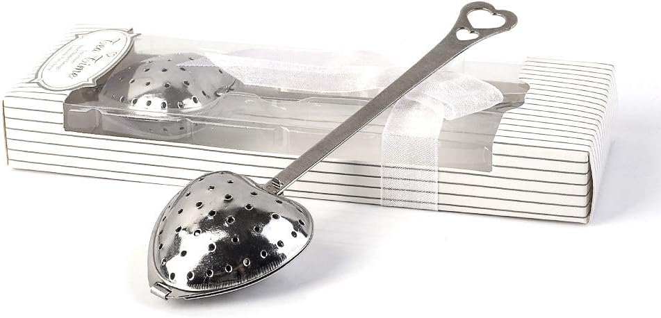 RoseAuroma Set of 20 Pieces Tea Infuser Stainless Steel Long Grip Spoon Loose Tea Leaf Filter Heart Shaped Mesh Tea Strainer,Great Souvenirs Gift for Tea Lovers or Party etc.
