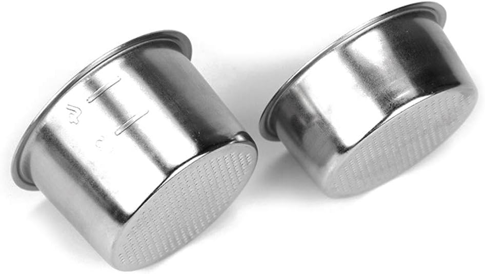 51mm Filter Basket Pressurized Espresso Filter Basket Stainless Steel Double Wall Portafilter Basket for Coffee Machine Coffee Machine Handle Support Seat Coffee Machine Handle Coffee Machine