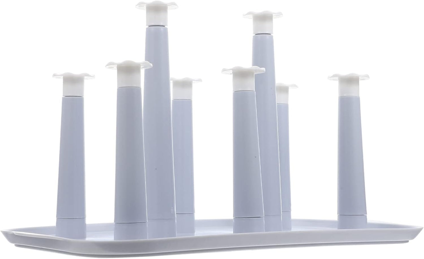 Hemoton Cup Drying Rack for Kitchen Counter Space-Saving Mug Holder Stand with Draining Design Plastic Glass Organizer for Home Use 12.6 X 7.9 X 7.1 Inches