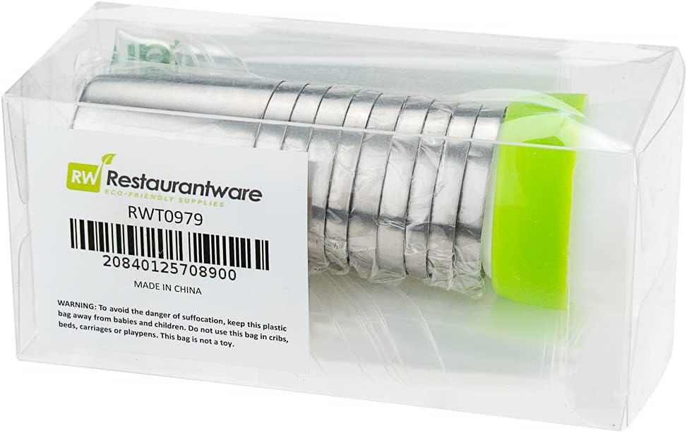 Restaurantware Pastry Tek Russian Piping Tips Set 21 Piece Durable Cake Decorating Kit - 10 Piping Tips 10 Piping Bags Stainless Steel Piping Bags And Tips Set 1 Tri-Color Coupler