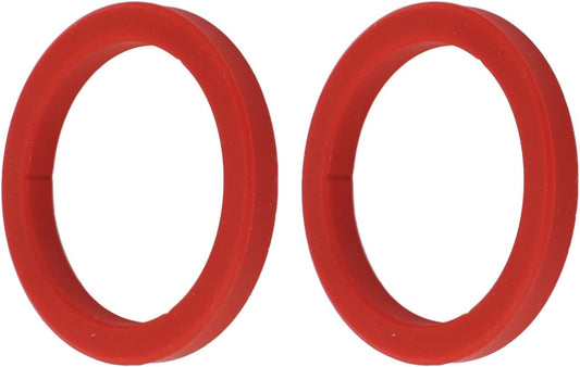 2PCS Silicone Group Gasket for E61, 8mm Brew Head Group Gasket Replacement Espresso Machine for Gaggia (Red)