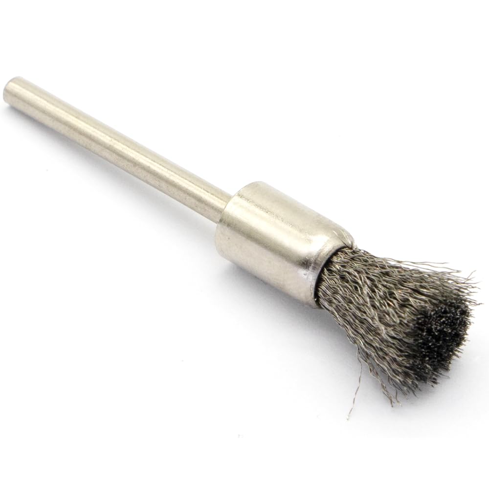 20PCS Wire Brushes - Metal Rust Removal, Polishing, Cleaning - 8mm Diameter, 3mm Shaft - Removes Burrs, Dust, and Oxide Layer - Handles Rough Surfaces - Designed for Industrial and DIY Enthusiasts