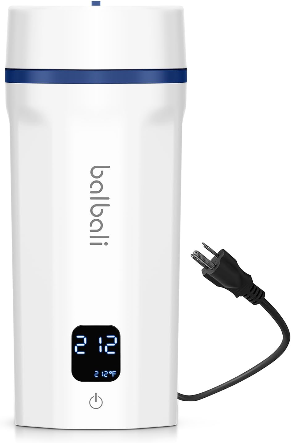 balbali 18.6oz Portable Kettle for Travel 100-250V Dual Voltage for International/Global/Europe - 6 Preset Travel Electric Kettle Hot Water Boiler/Heater/Warmer/Tea Maker - White