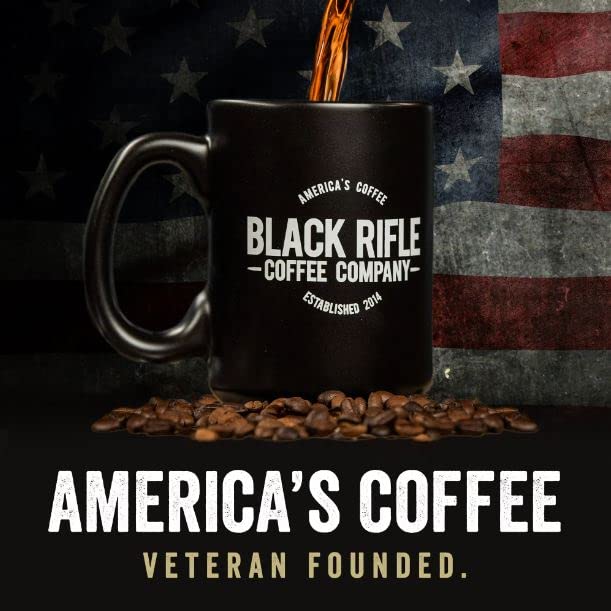 Black Rifle Coffee Company Dark Roast K Cups - Single Serve K Cups Coffee Pods - Kcup Pods Compatible with Keurig 1.0 & 2.0 - Made from Pure Arabica Beans (Beyond Black, 12 Count)