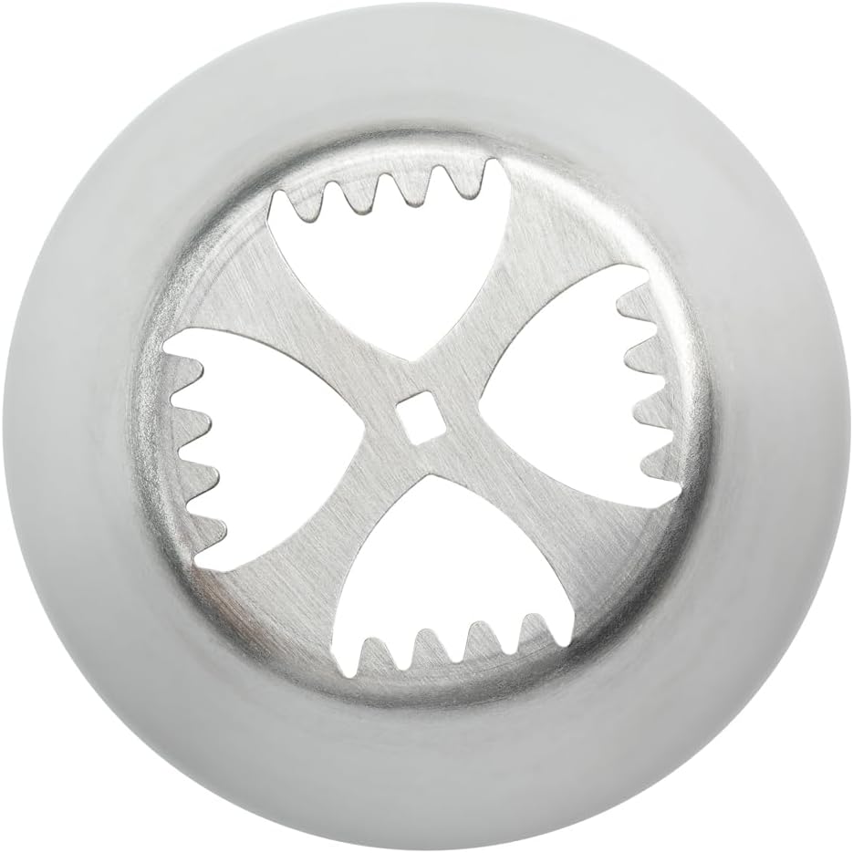 Restaurantware-Russian Piping Tip, 1 Tulip Cake Decor Piping Tip - #4, Corrosion-Resistant, Stainless Steel Decorating Tip For Frosting, Dishwashable, Decorate Cupcakes, Cakes, or Cookies