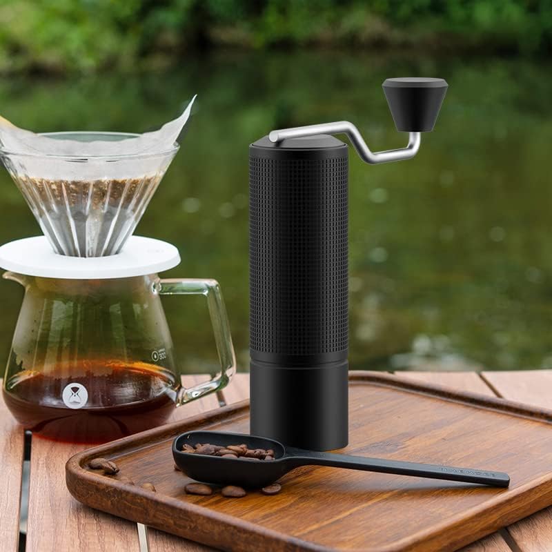 TIMEMORE Chestnut ESP Manual Coffee Grinder with Patented Stainless Steel Conical Burr - Precise Adjustable Setting, Hand Coffee Been Grinder for Espresso Moka French Press Pour Over - Black