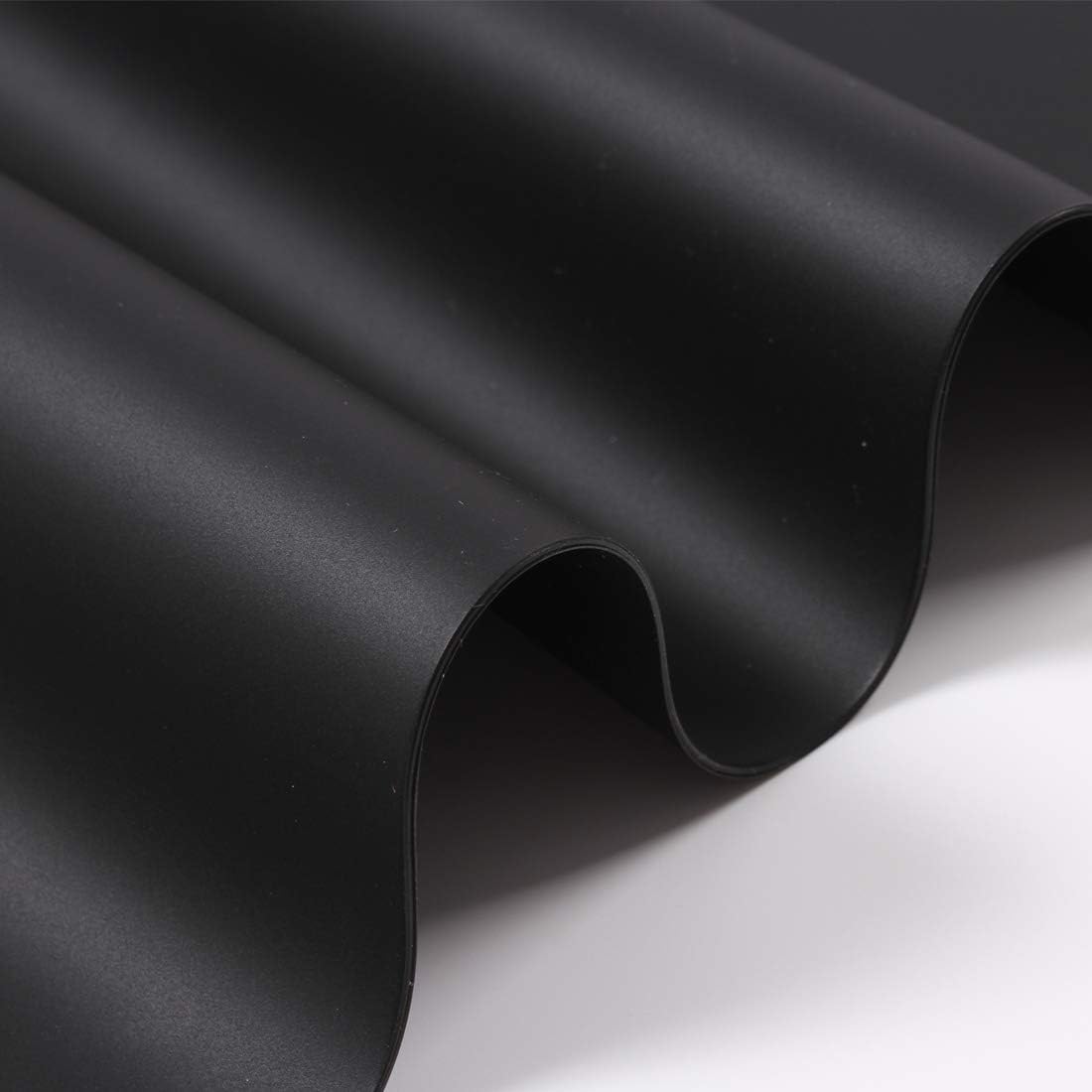 Extra Large Mulitpurpose Silicone Placemat,Countertop Protector, Kitchen Counter Mat, Table Mat, Heat Resistant, Washable, Non Slip ...… (Black -2PCS, 23.6X 15.8inch)