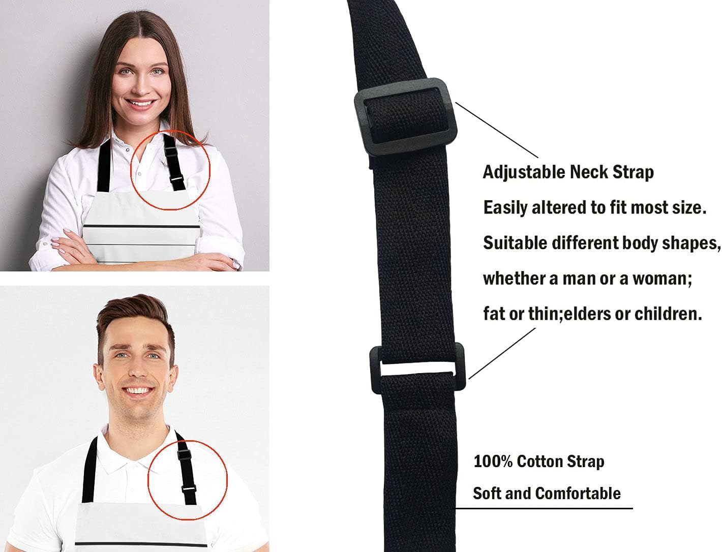 Cute Chihuahua Dog with Rose Bib Apron with Adjustable Neck for Men Women,Suitable for Home Kitchen Cooking Waitress Chef Grill Bistro Baking BBQ Cobbler Apron