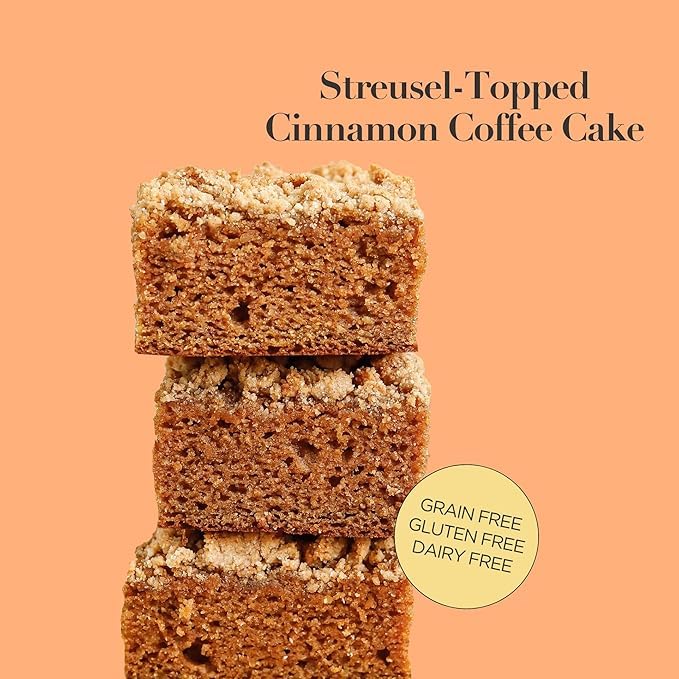 Stellar Eats Grain-Free Coffee Cake Baking Mix | Gluten-Free, Dairy-Free, Plant-Based, Paleo-Friendly, Naturally Sweetened with Date Sugar, Certified Kosher | Almond Flour-Based | 12.6 oz | 2 Pack