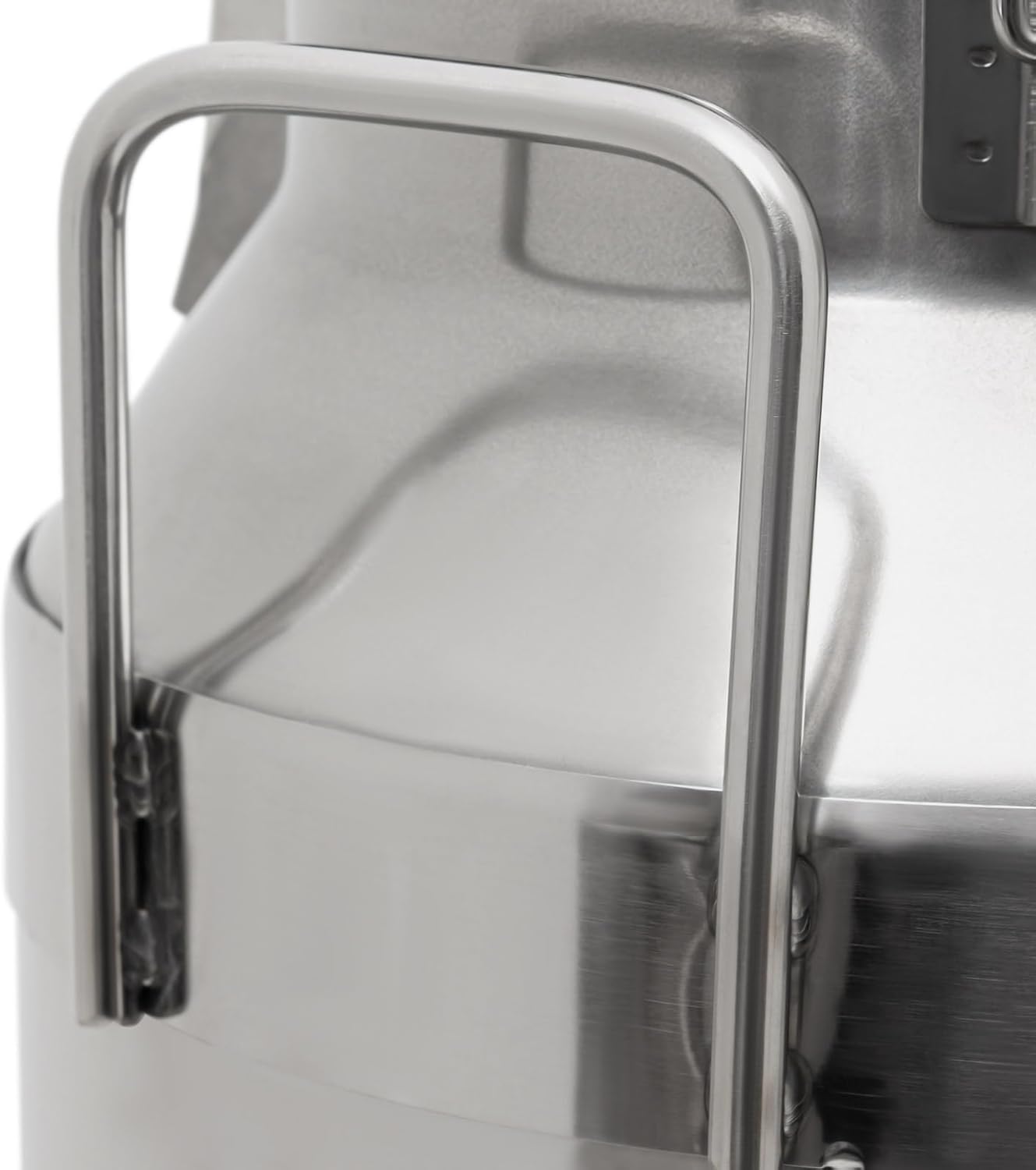 0.03 inchThickened Stainless Steel Milk Can Large Liquid Container Storage,Stainless Steel Milk Bucket With Sealing Lid and Carry Handle,for Wine, Oil Storage Transport (10L/ 2.6 Gal)