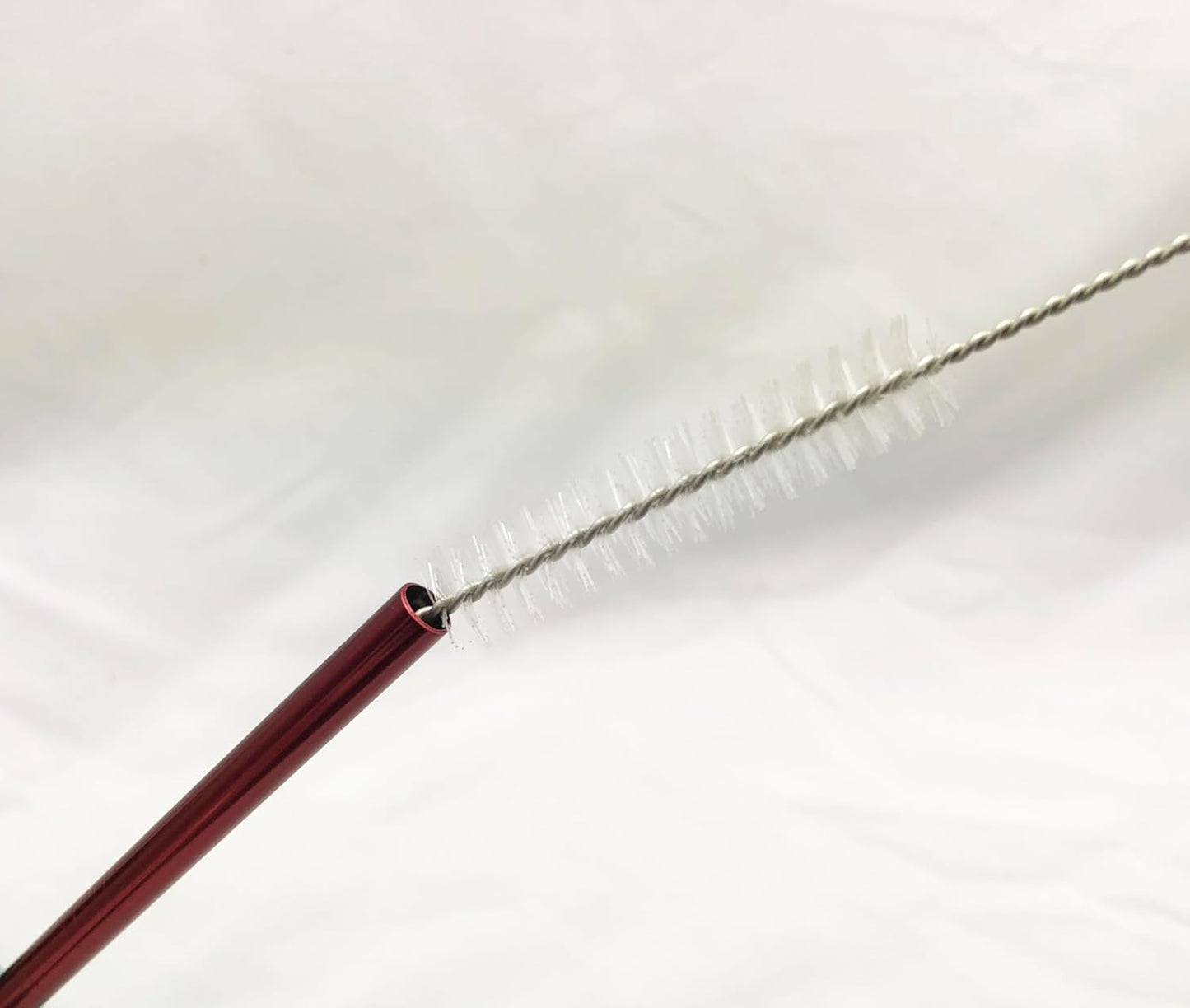 10 Pcs Stainless Steel Straws, Reusable Drinking Straws, 5 Straight + 5 Bent Metal Straws Set With 2 Pcs Cleaning Brushes (Red, 10.5 Inch)