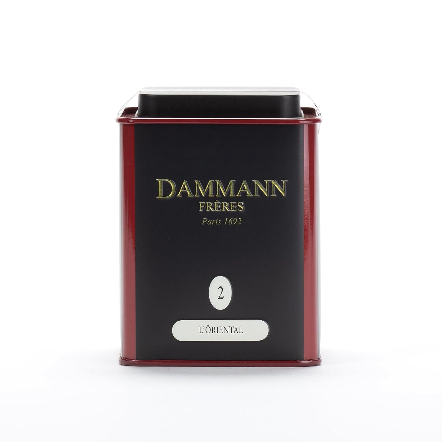 Dammann Freres Loose Leaf, L'Ôriental, Premium Gourmet French Green Tea, Blend Passionfruit, Peach, Strawberry Flavors, 3.52 Ounce Tin