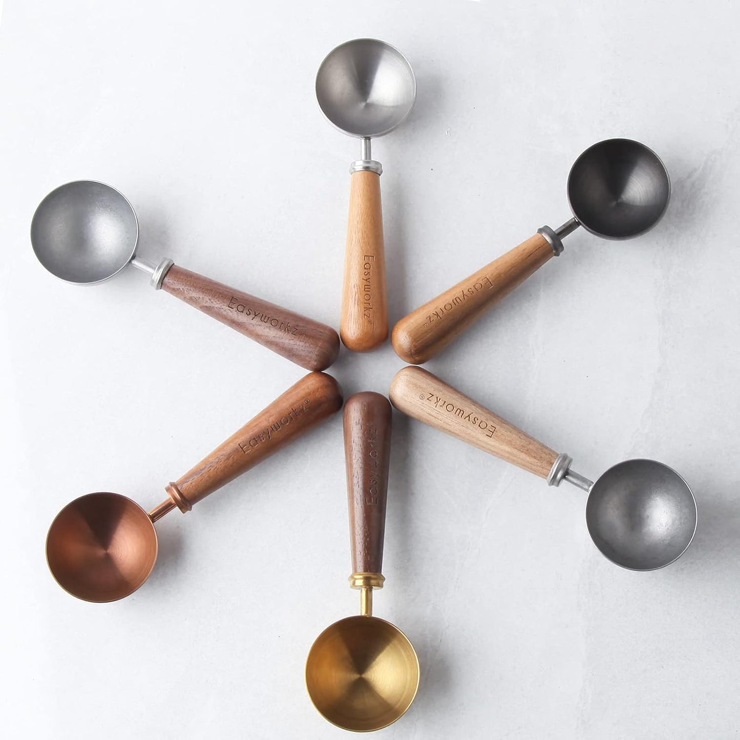 Easyworkz Retro Stainless Steel Coffee Spoon With Black Walnut Handle,10g - Measuring Spoon