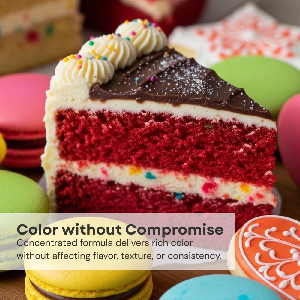 Chefmaster Buckeye Brown Liqua-Gel® Food Coloring | Vibrant Color | Professional-Grade Dye for Icing, Frosting, Fondant | Baking & Decorating | Fade-Resistant | Easy-to-Use | Made in USA | 2.3 oz