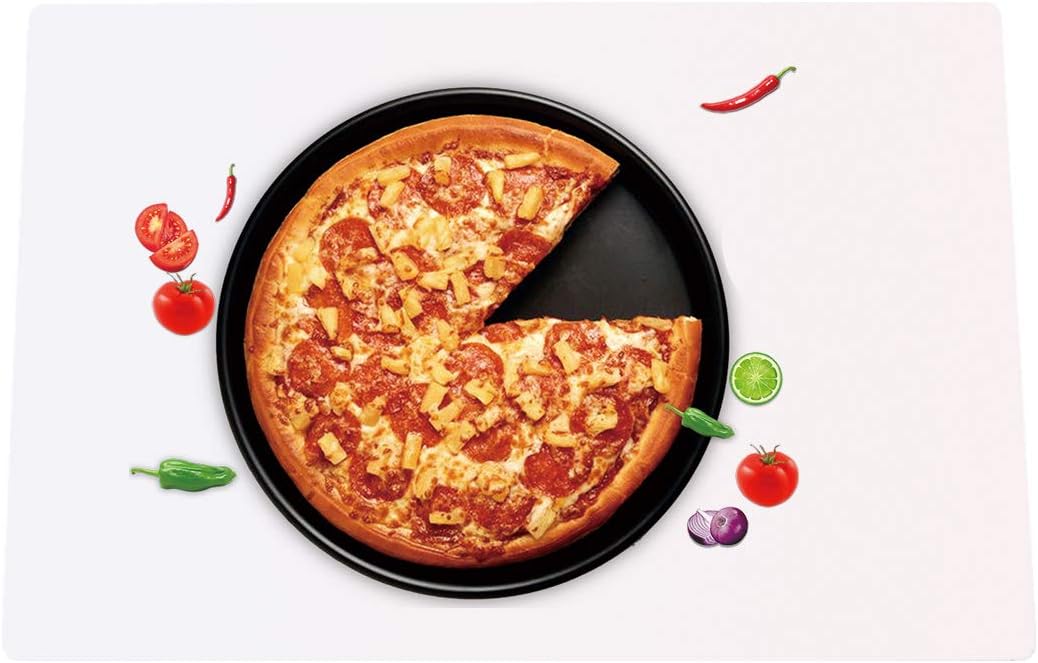 Extra Large Mulitpurpose Silicone Placemat,Countertop Protector, Kitchen Counter Mat, Table Mat, Heat Resistant, Washable, Non Slip ...… (Translucent-1PCS, 23.6X 15.8inch)