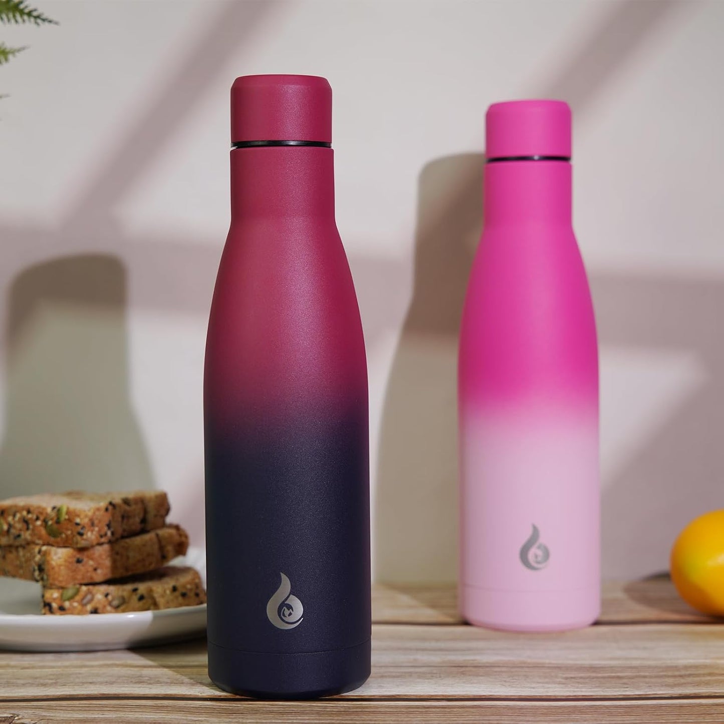 BJPKPK Insulated Water Bottle 12oz Small Stainless Steel Water Bottles Reusable Metal Thermos Keep Cold and Hot,Cherry