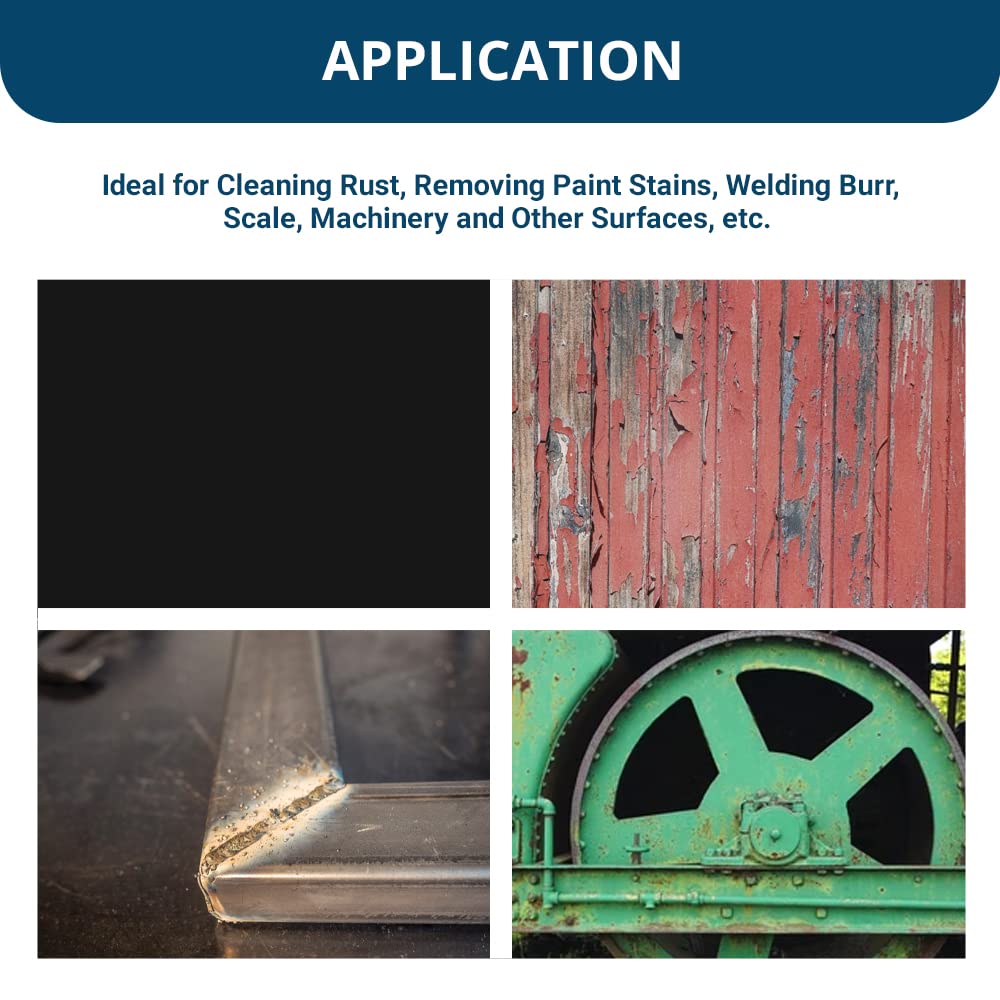 Benchmark Abrasives 1" Crimped Wire End Brush Die Grinder for Cleaning deburring on Cast Iron, Steel, Titanium, Nickel, 1/4" Shank for Rotary Tools (5 Pack) - Carbon Steel