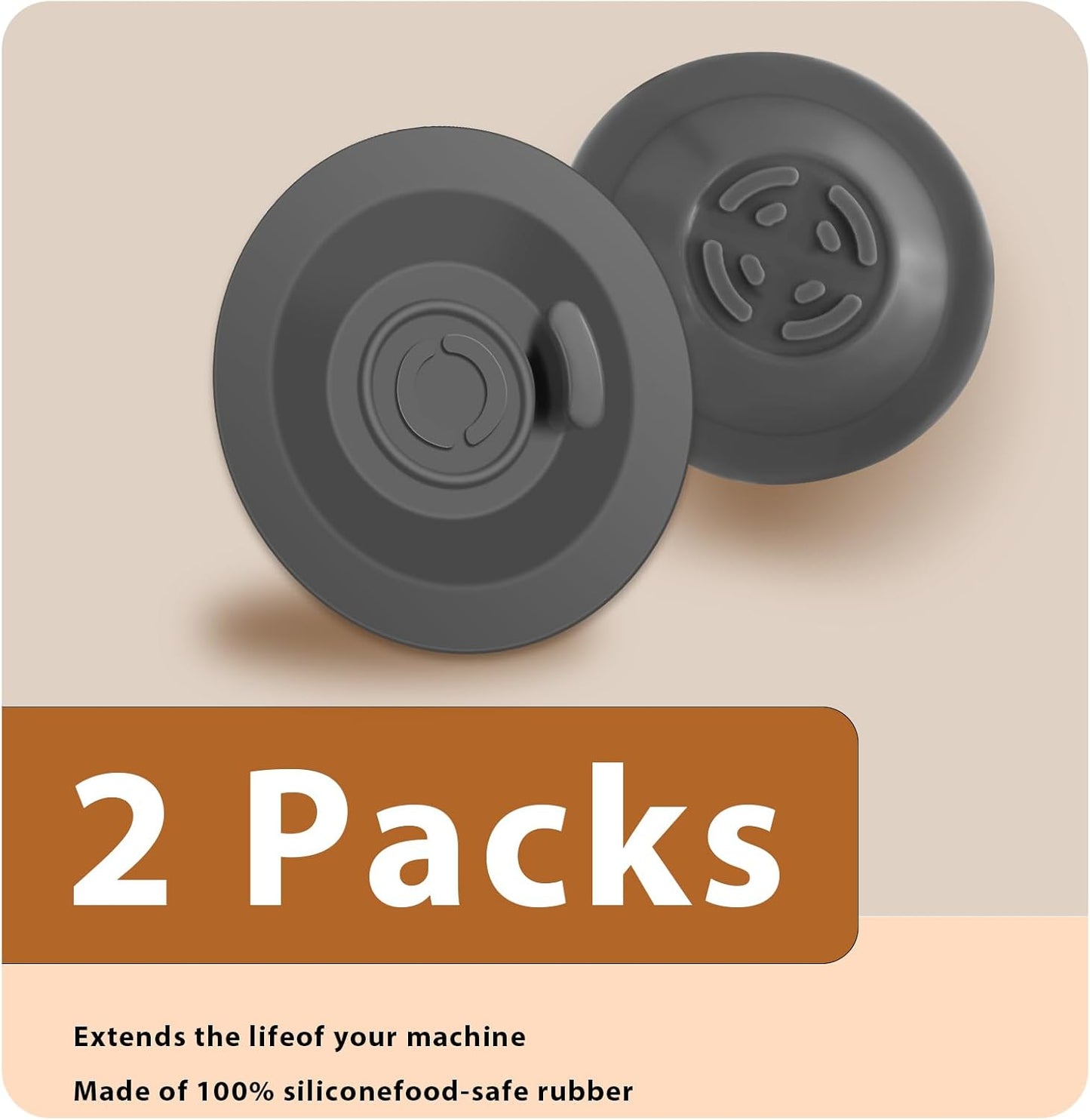 54mm Espresso Backflush Cleaning Disc for Breville Espresso Machines 2 Pack Silicone Blind Filter Disk – Durable Espresso Machine Cleaner Accessories