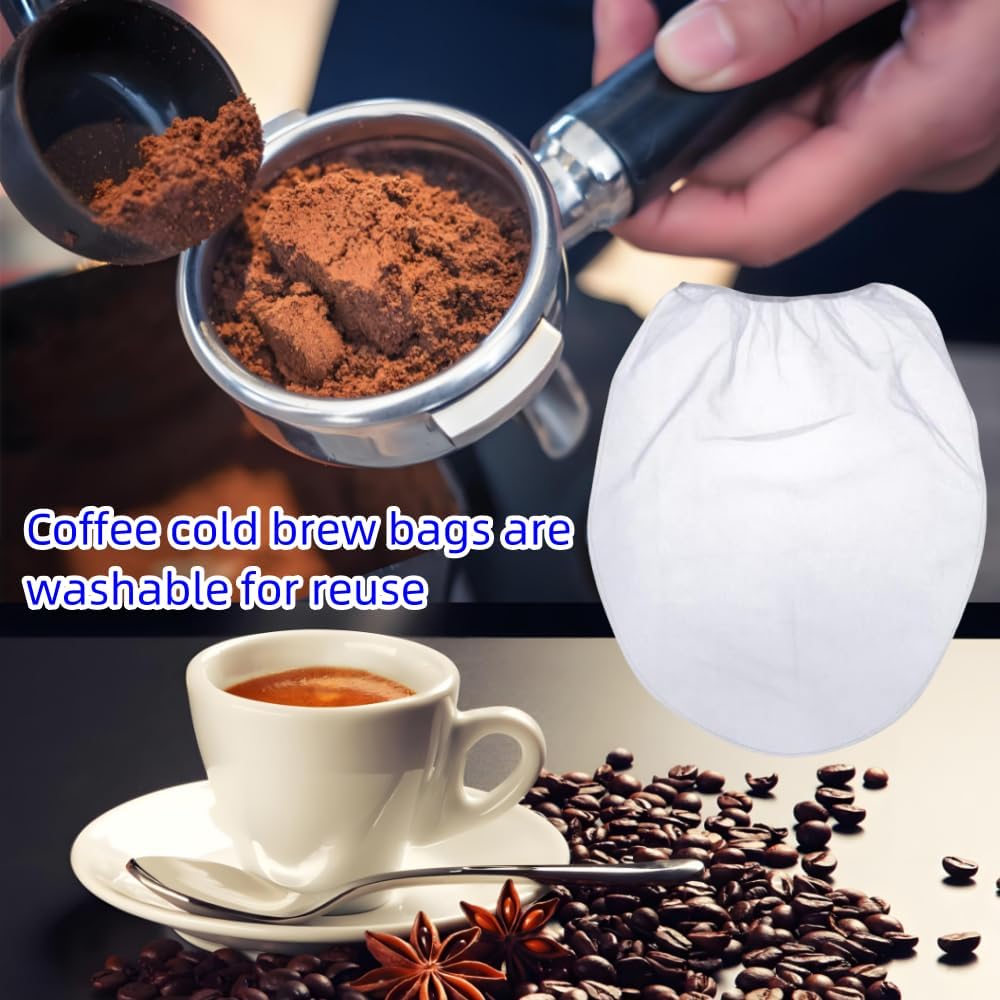 3Pack Cold Brew Coffee Filter Bag Reusable 5 Gallon Coffee Filter Compatible With Toddy Cold Brew System Strainer Bag, for 5 Gallon Commercial Brewers