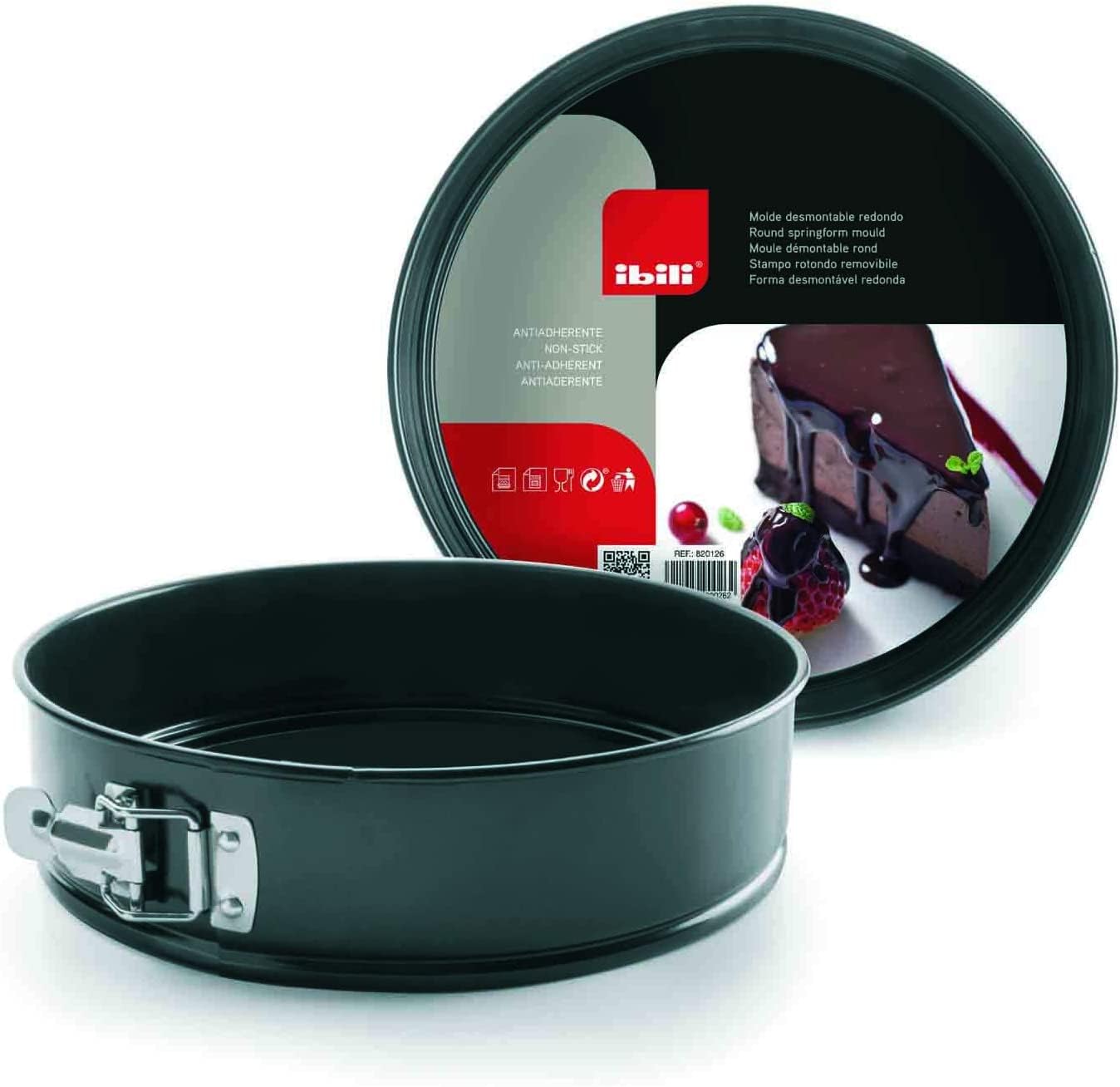 IBILI Moka Springform Pan Cake Mold Tin Non Stick with Loose Detachable Bottom for Baking (11 Inches)