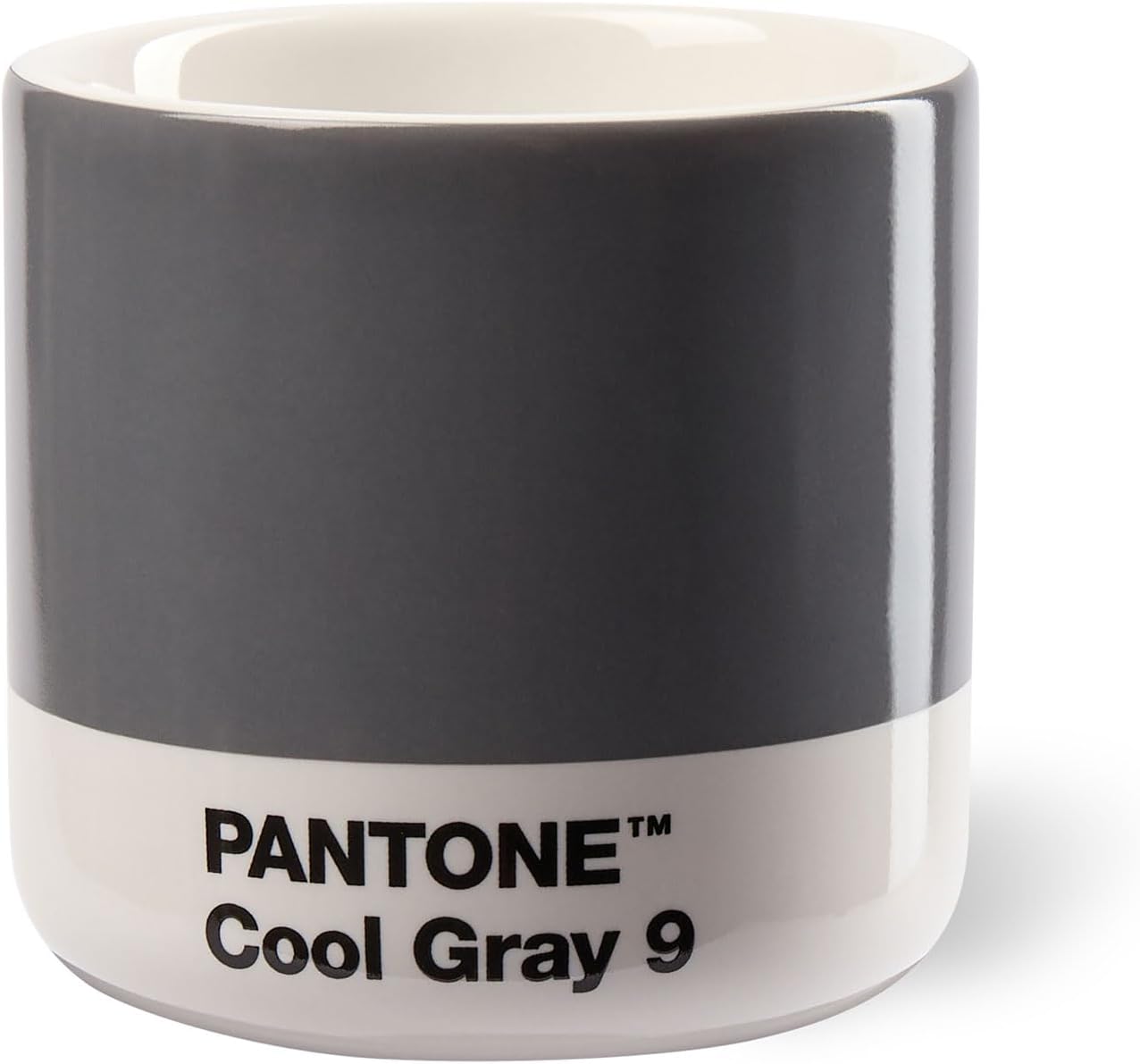 Copenhagen Design Pantone Macchiato Cup - Coffee, Latte, Macchiato Mug - 3.34oz/100ml, Cool Grey 9