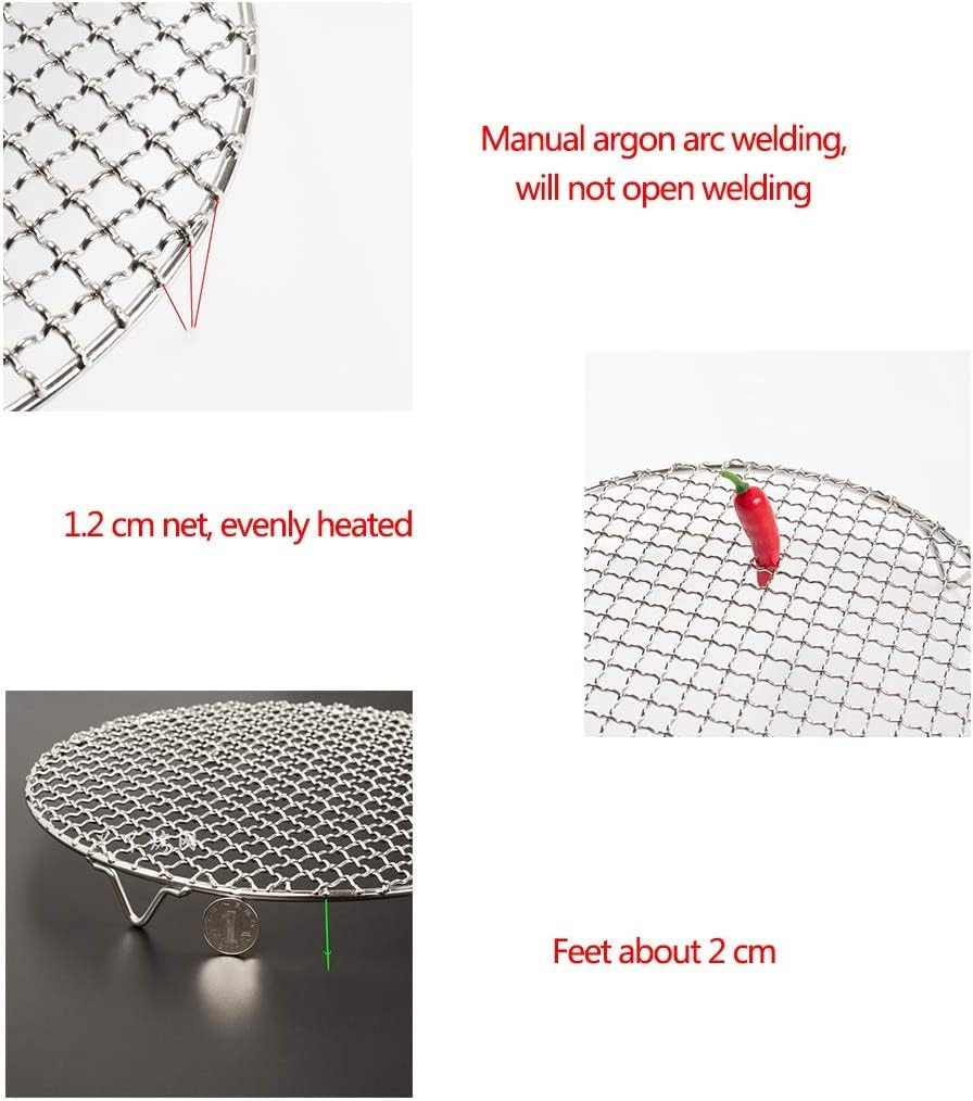 Versatile Round 304 Stainless Steel Cooling Rack Baking,Heat Resistant Rust Proof Sturdy Durable Dia 13.8"