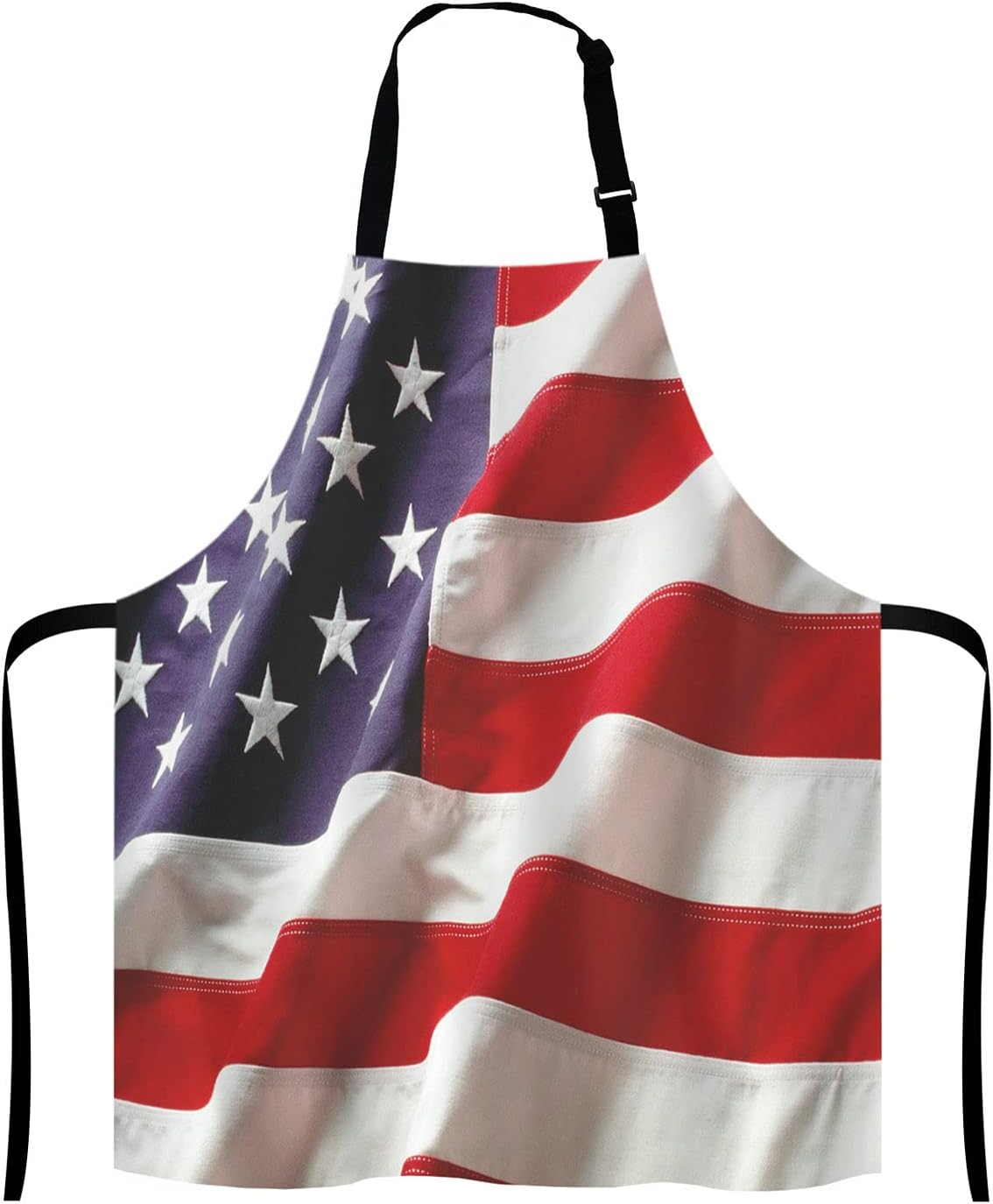 USA Flag Kitchen Cooking BBQ Chef Apron,Amercan Flag Apron for Men, Women - Dad Presents, Presents for Men - Birthday, Mothers Day Presents for Mom, Wife, Husband, Brother, Friends
