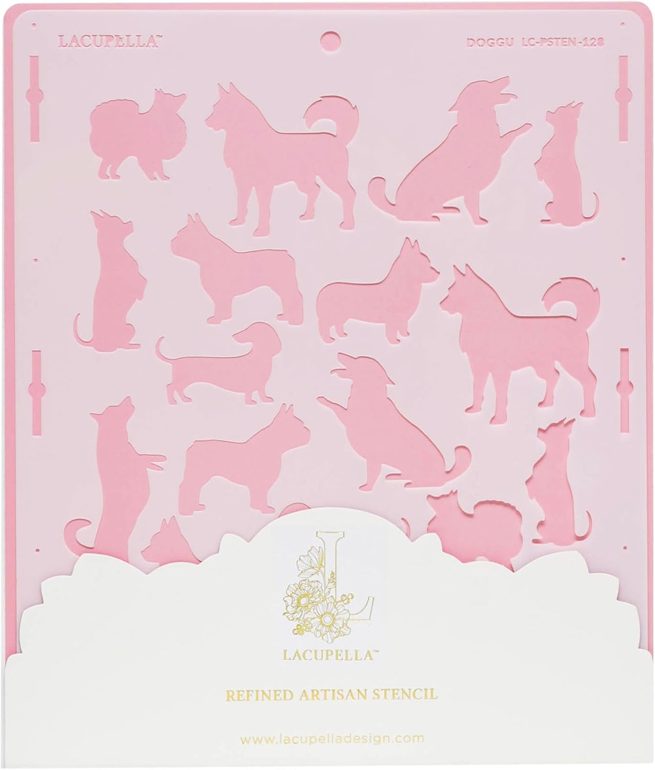 Dog Pattern Large Cake and Baking Decorating Stencil (DOGGU)