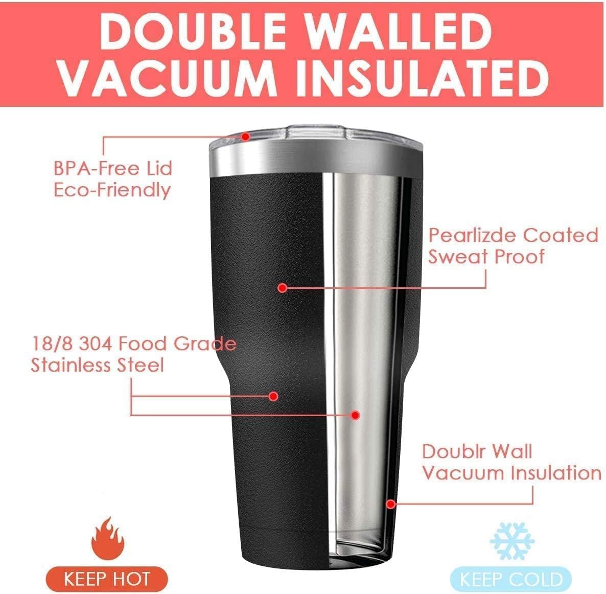 30oz Stainless Steel Travel Mug with Lid, 12 Pack Double Wall Vacuum Insulated Bulk Tumbler, Powder Coated Coffee Cup Suitable for Vehicle Cup Holders (Assorted Colors)
