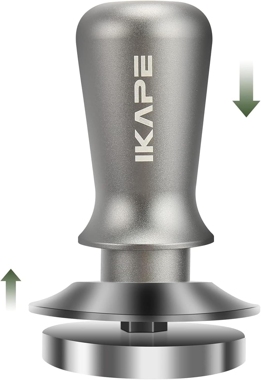 IKAPE 53mm Espresso Tamper, Premium Barista Coffee Tamper with Calibrated Spring Loaded, 100% Flat Stainless Steel Base Tamper Fits for Breville Series 54mm Portafilter Basket