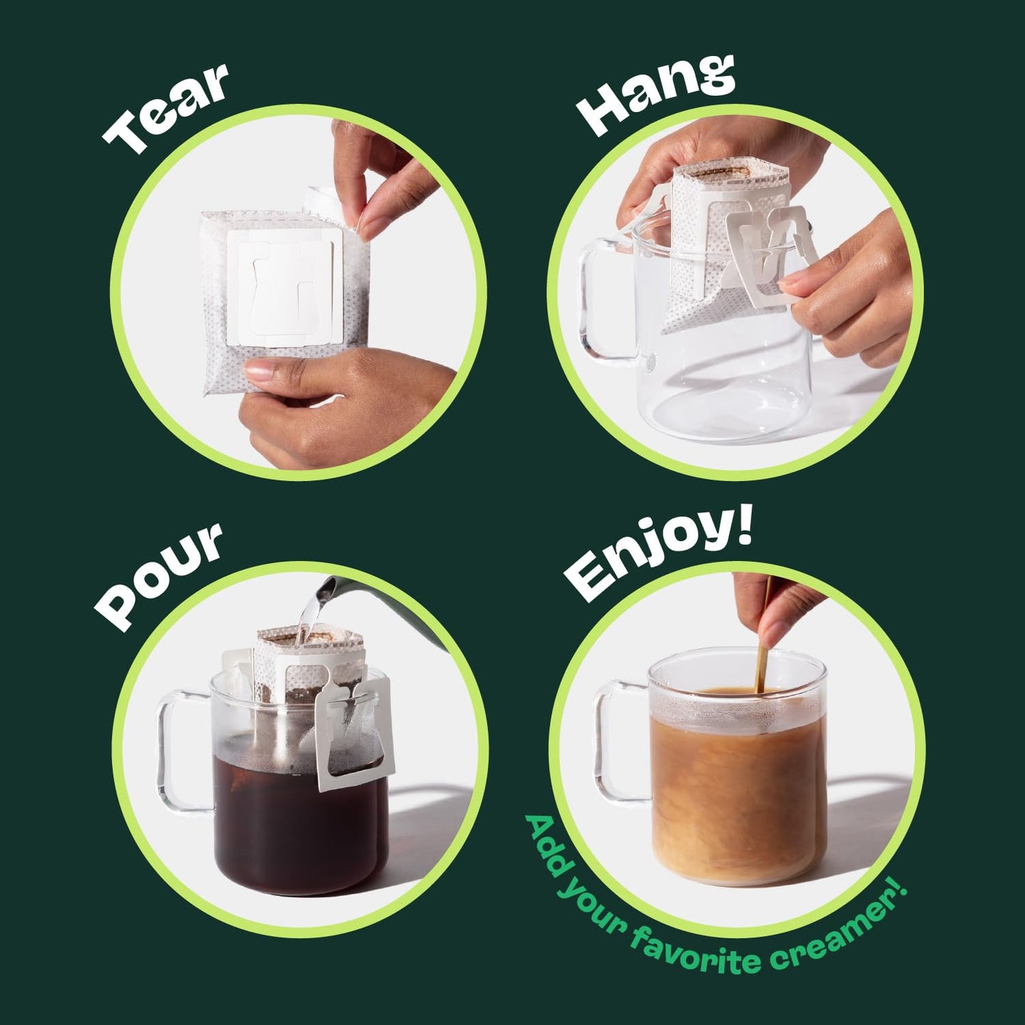 Copper Cow Premium Pour Over Single-Serve Vietnamese Coffee | Vanilla | Dark Roast | Flavored with Vanilla Beans | Includes 16 Coffees