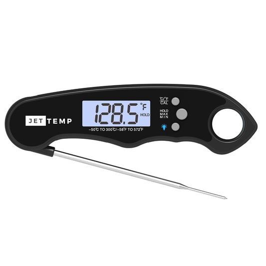 F1 Essential Kitchen Thermometer for Cooking, Grilling, BBQ, Smoker, Air Fryer, Candy, Oil Fry, Kitchen Food Probe, Backlit Display, Foldable, Water Resistant