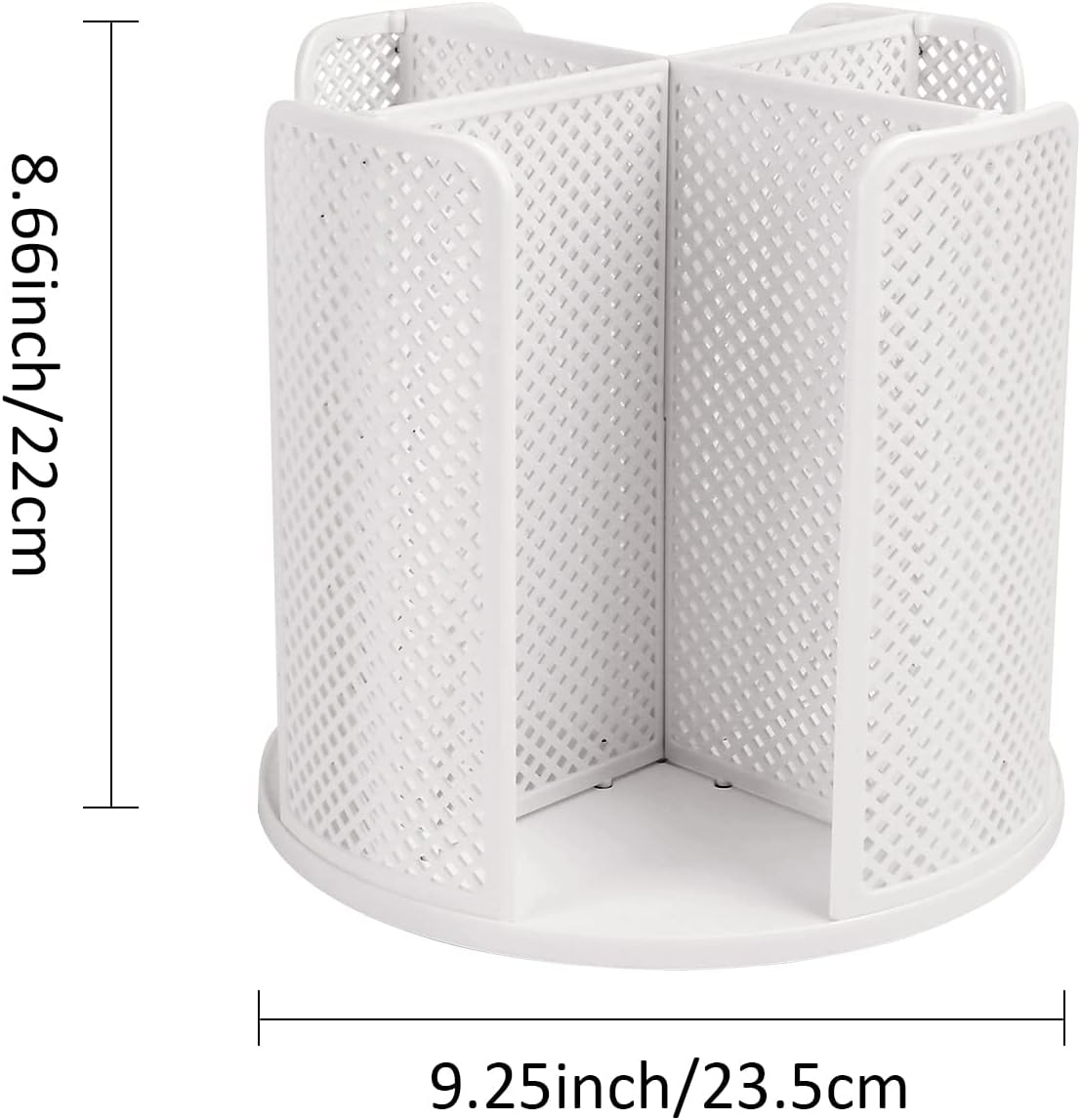 Cup and Lid Organizer Cup Dispenser Coffee Cup Organizer Paper Cup Holder Rotating for Bathroom, Restaurant, Break Room, Coffee Station, Bar, Buffet, Kitchen Cabinet, Countertop,4 Compartment