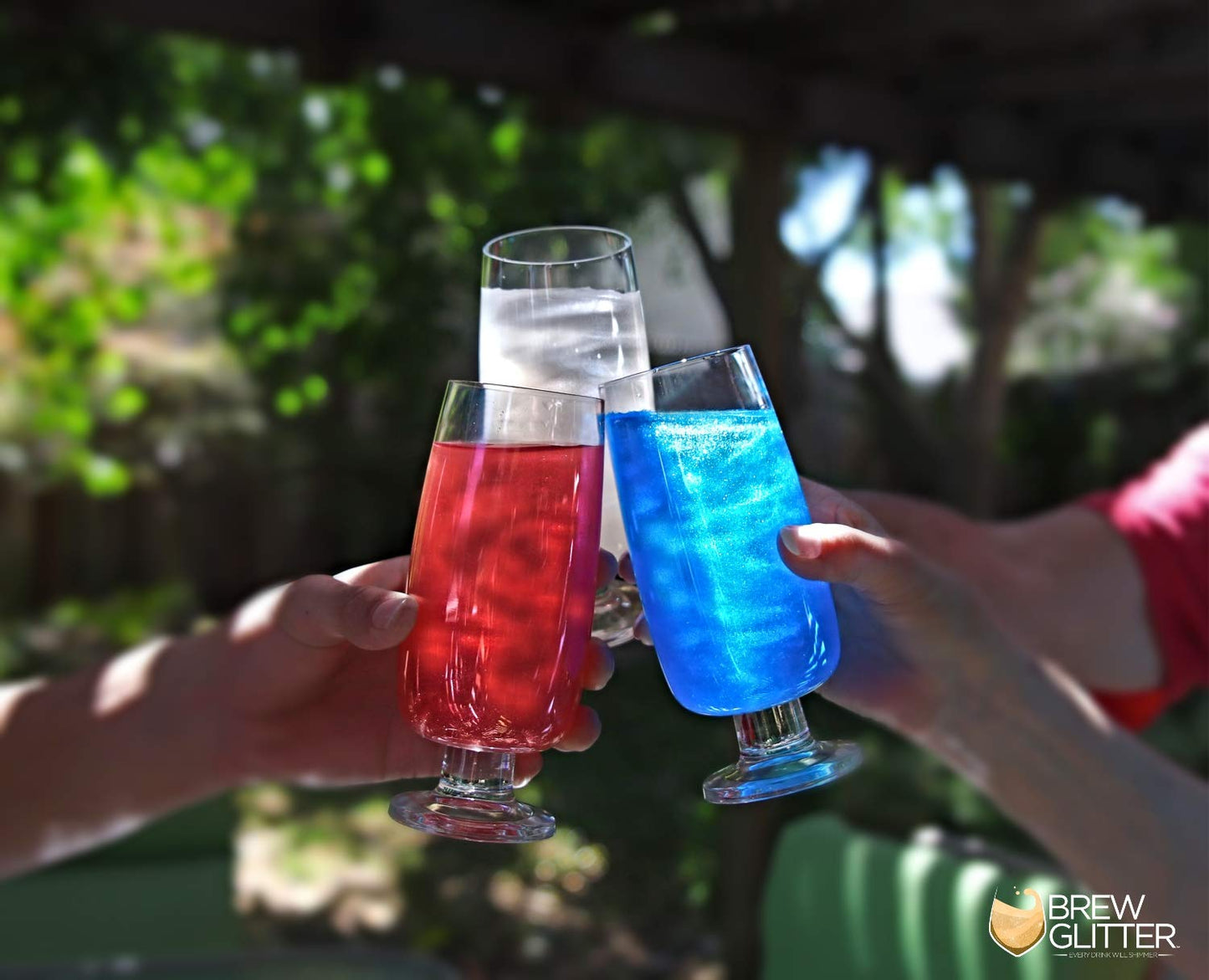 Brew Glitter - Blue Edible Glitter (25g 1x Pump) for Beer, Cocktails, Mocktails and Other Beverages