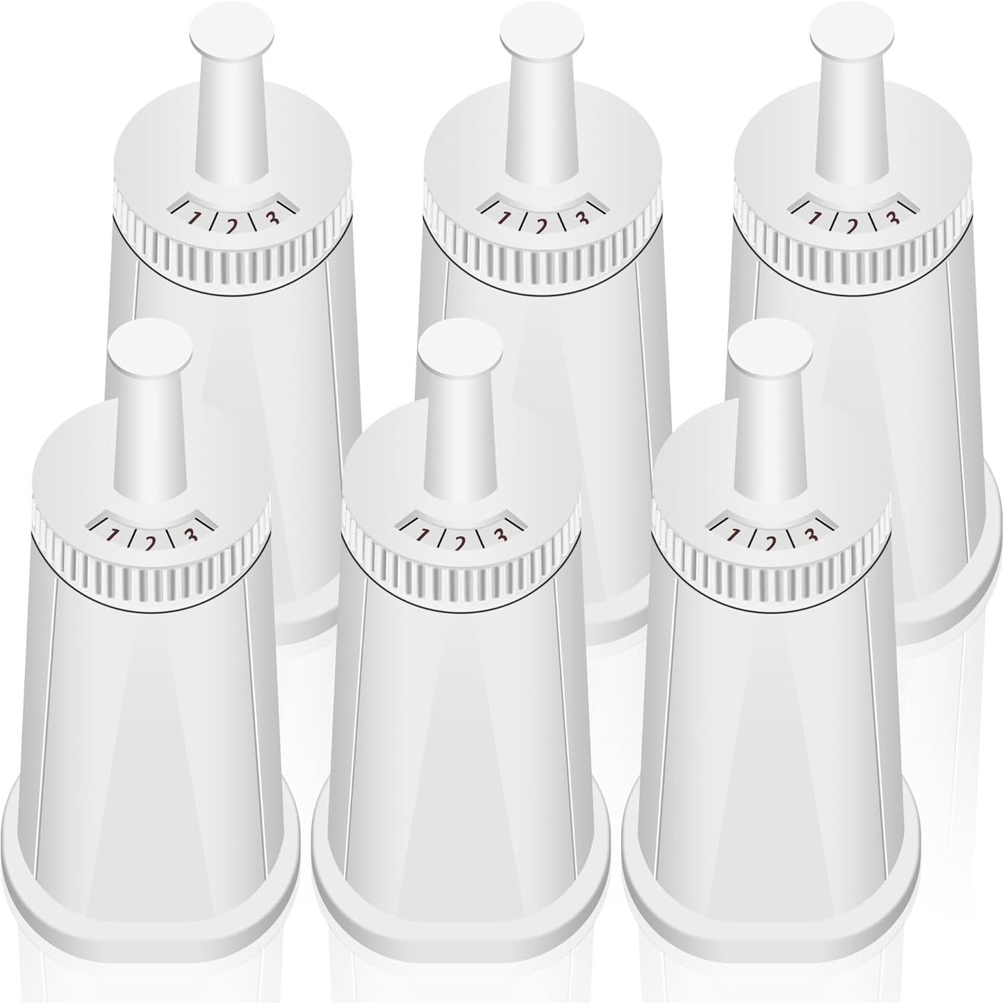 6 Pack Replacement Water Filter for Breville Espresso Machine Barista Touch Bes880, Barista Pro BES878, Oracle Touch BES990, Oracle BES980, Dual Boiler BES920 Bambino ClaroSwiss Sage by Funmit