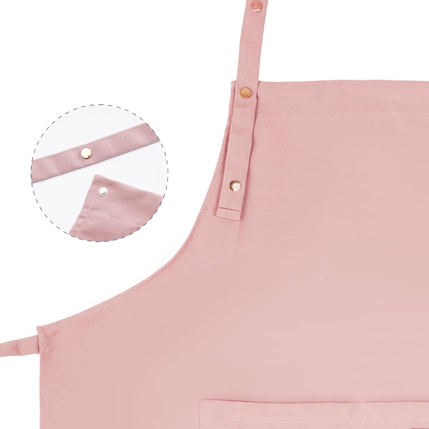 Tosewever Art Aprons for Women Painting Pottery Baking, Mens Buckle Straps Kitchen Apron with Pockets for Chef Cooking