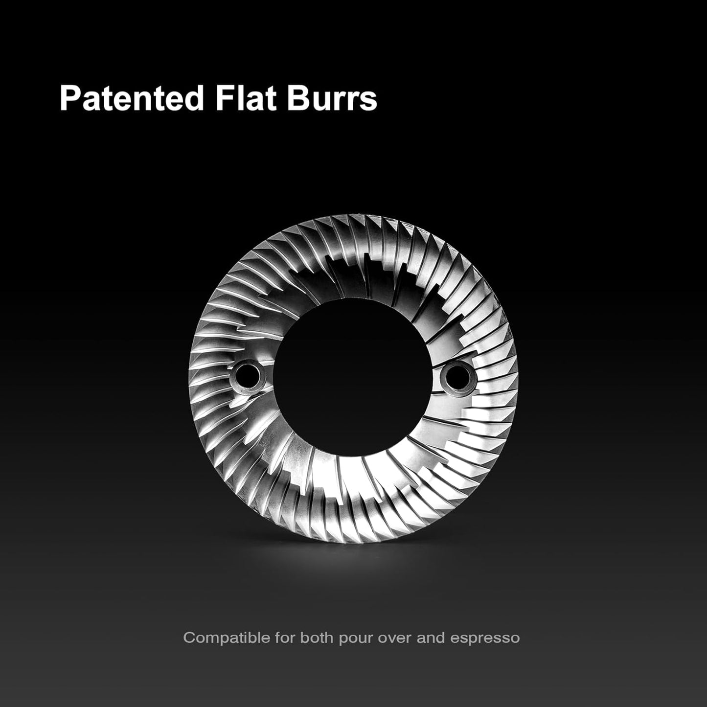 TIMEMORE Sculptor 078S Flat Burr Coffee Bean Grinder, Electric Espresso Grinder with Stepless Coarseness Adjustment, Suitable for Espresso, Pour over, French Press, Cold Brew - Black