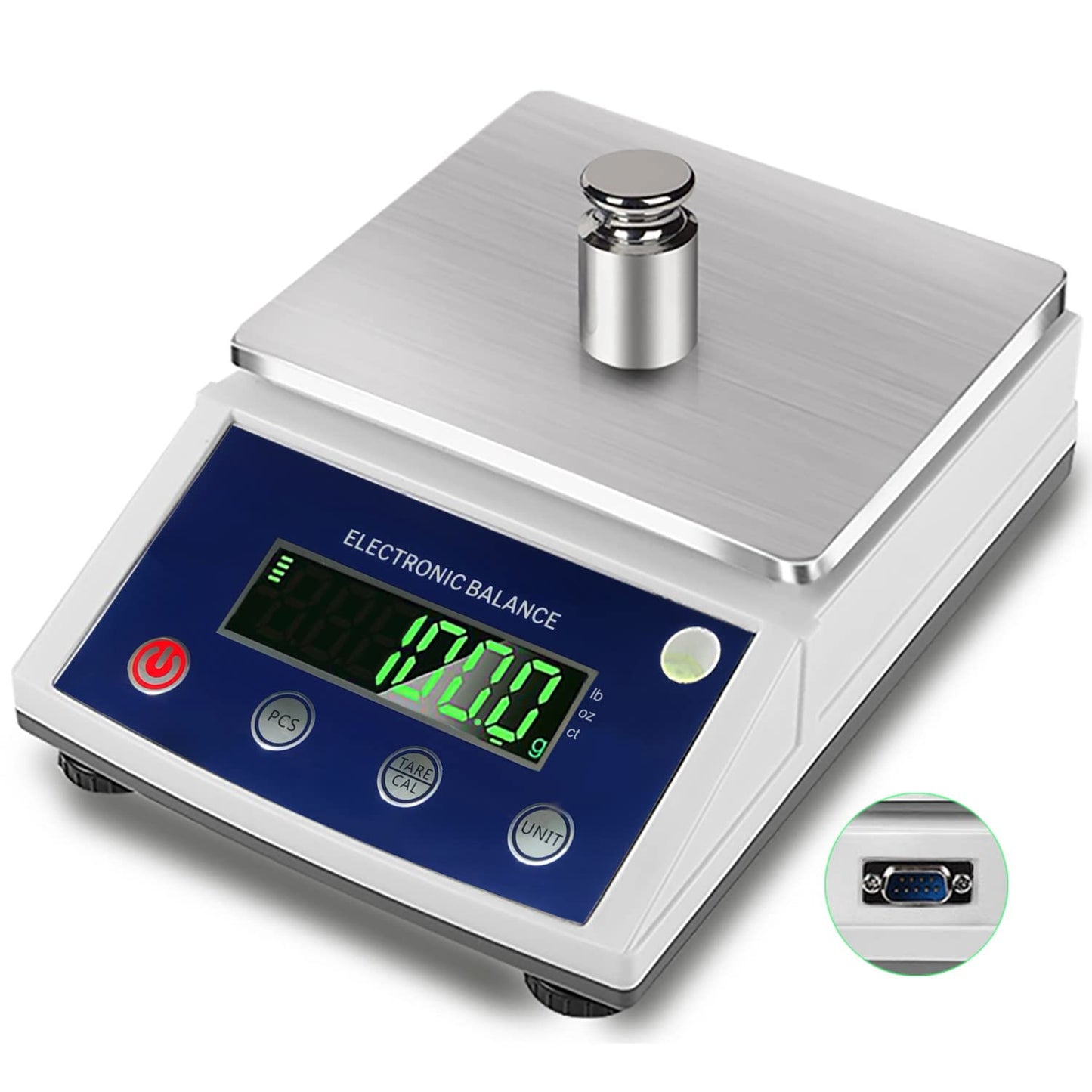 High-Precision Laboratory Digital Analytical Balance Electronic Scales Industrial Scale (10kg/0.1g (Square Pan))