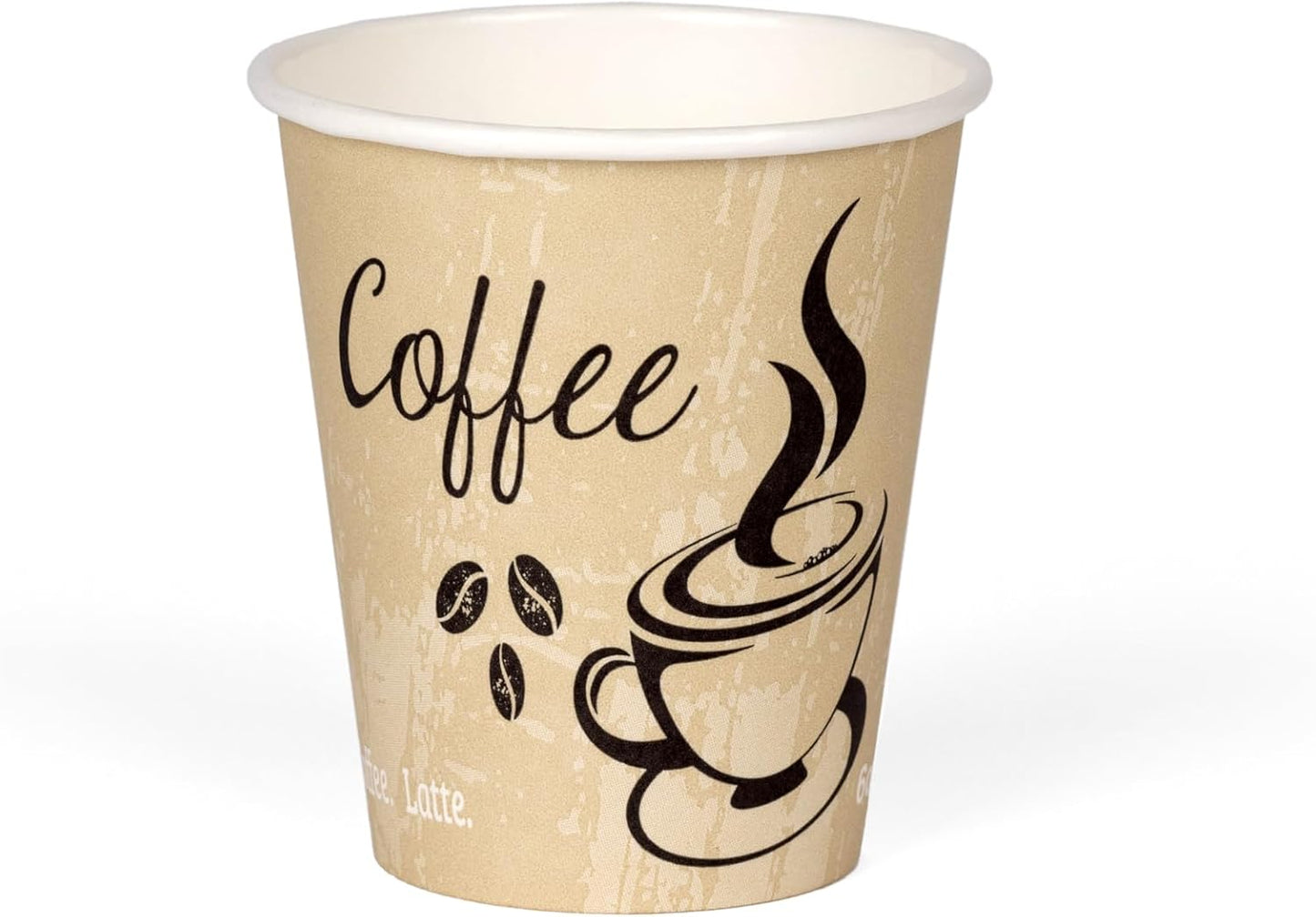 Smygoods Disposable Coffee Cups, To Go Paper Hot Cups, Classic Design (6 OZ, 100 Count) For Hot Beverages, Coffee, Tea, Espresso, Cocoa - Vasos Para Cafe