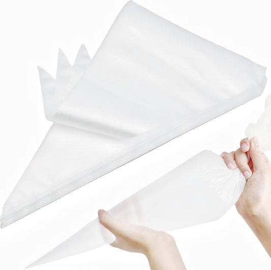 21 Inch Extra Large Piping Bags,100 Pack Disposable Pastry Bags,Thick Anti-Burst Icing Piping Pastry Bags For Frosting Decorating Cake Cupcake Cookie (21 Inch-100 Pack)