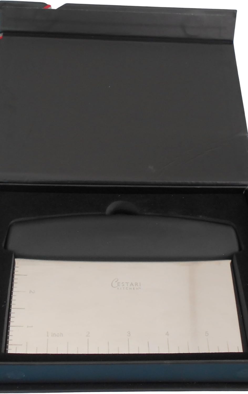 Dough Scraper : Professional Quality Heavy Duty Multi-Purpose Stainless Steel Bench Scraper, Perfect for Pastry, Pizza Dough, Bread Baking (6" Straight Edge)